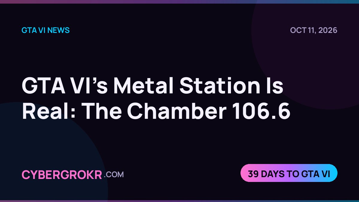 GTA VI's Metal Station Is Real: The Chamber 106.6